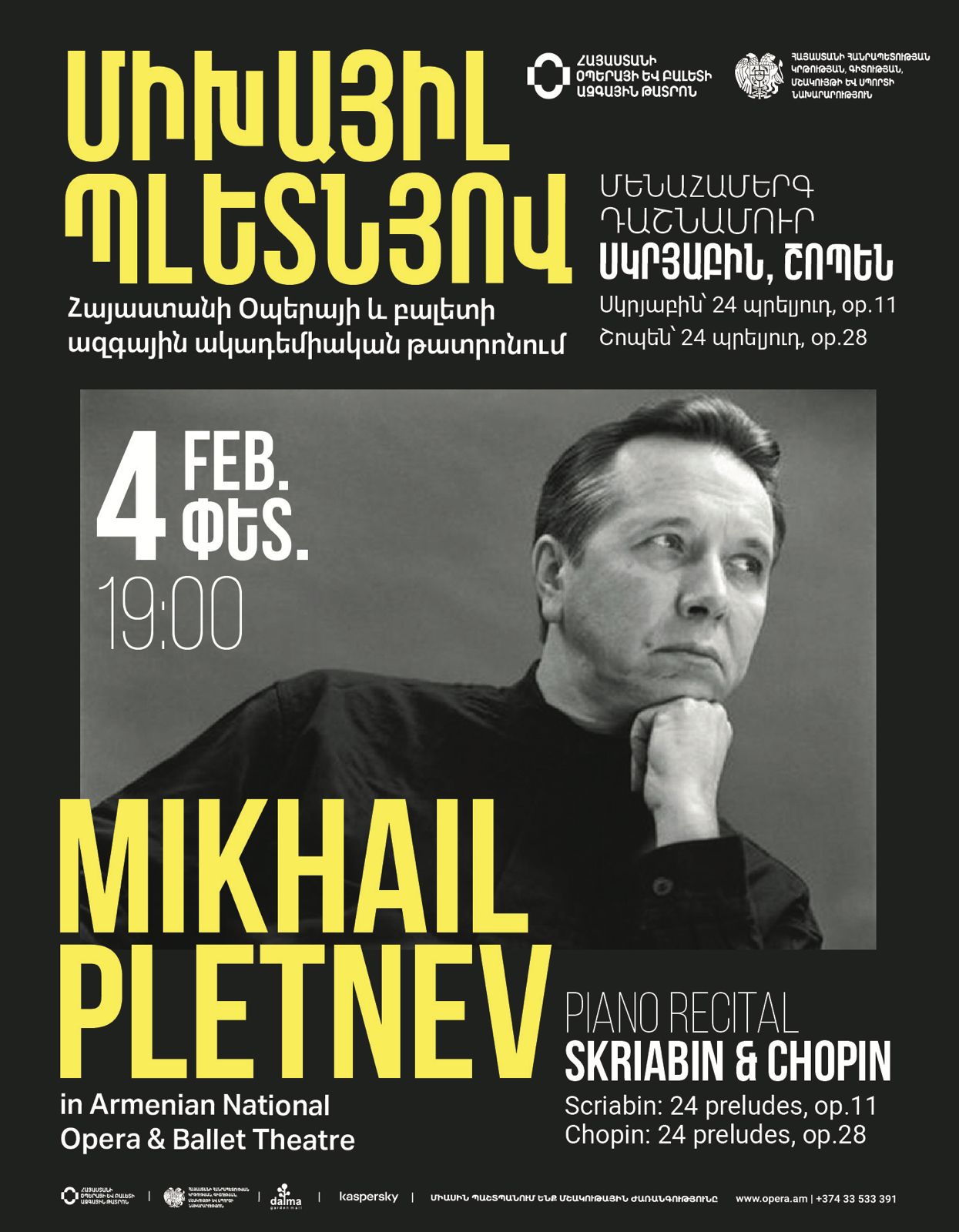 Piano recital. Mikhail Pletnev