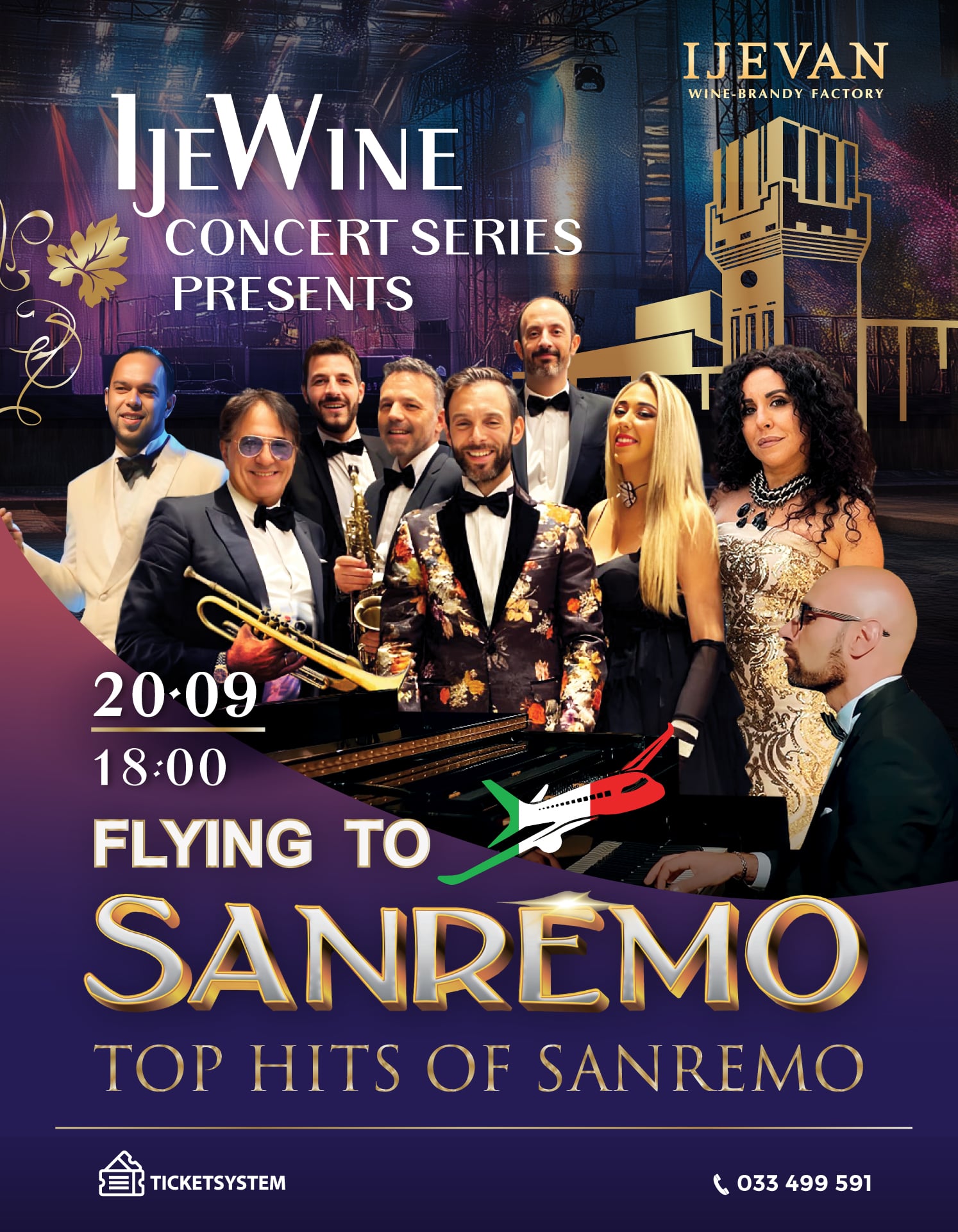 Flying to Sanremo