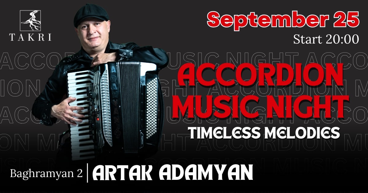 Daily live music at Takri | Արտակ Ադամյան
