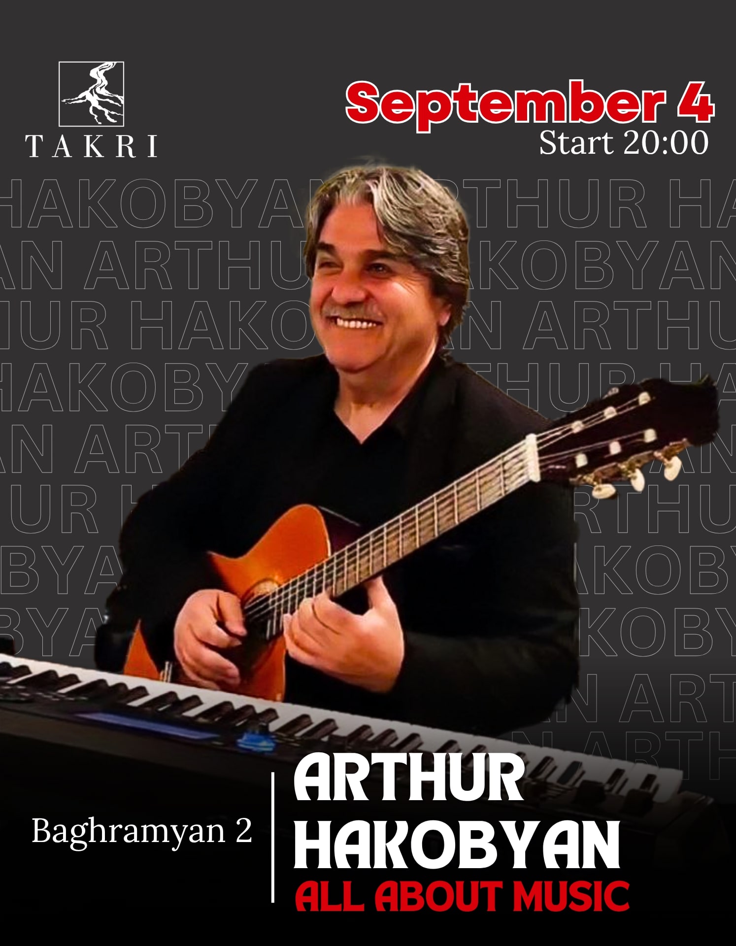 Daily live music at Takri | Արտակ Ադամյան